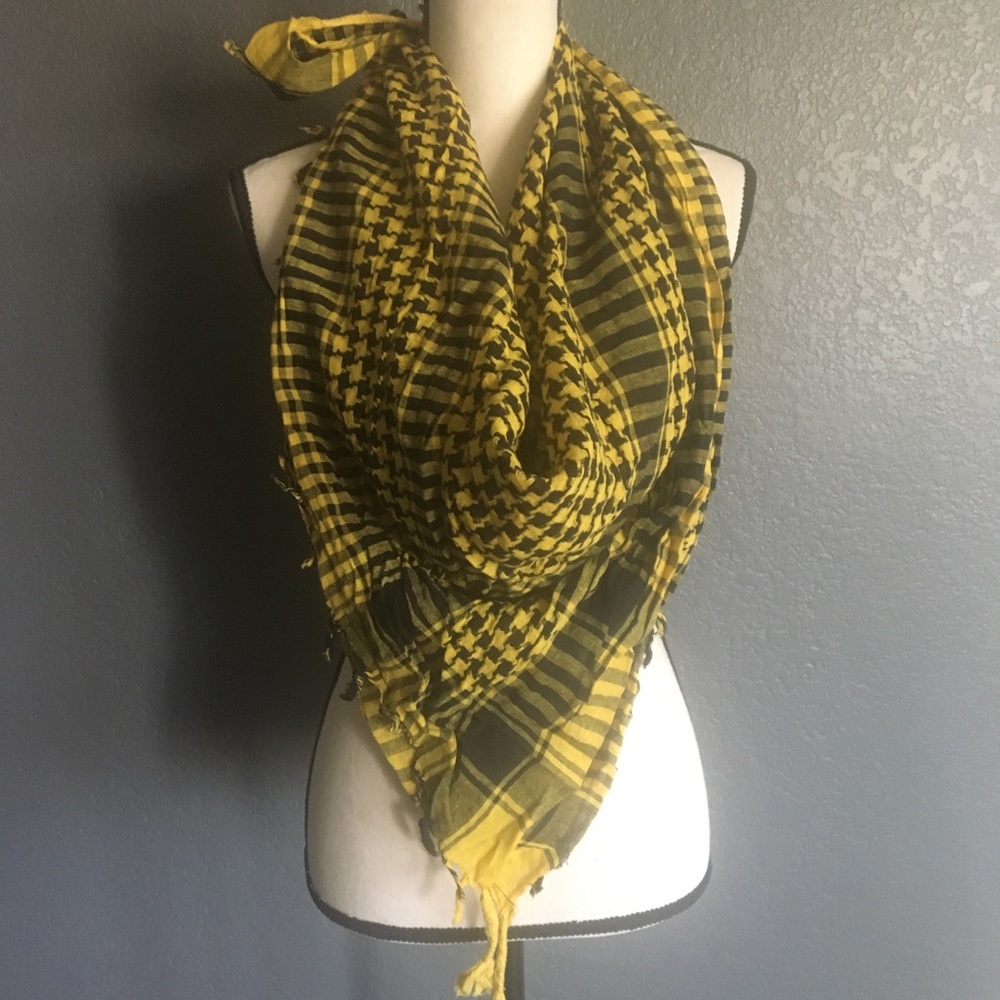 Yellow and Black Scarf